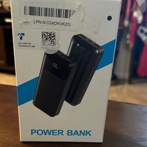 Black Power Bank with Digital Display